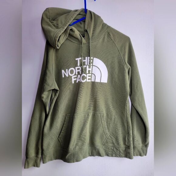 The North Face Green Logo Hoodie - sz Large - Picture 4 of 7